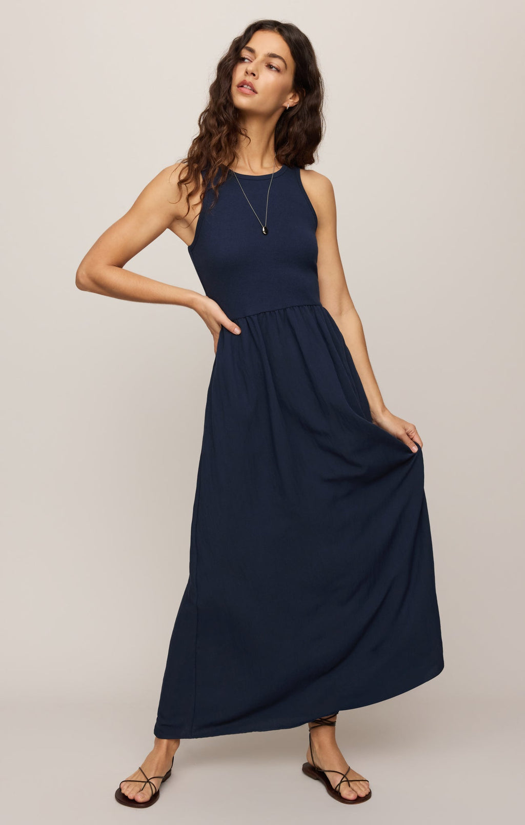 Charlotte Rib Midi Dress