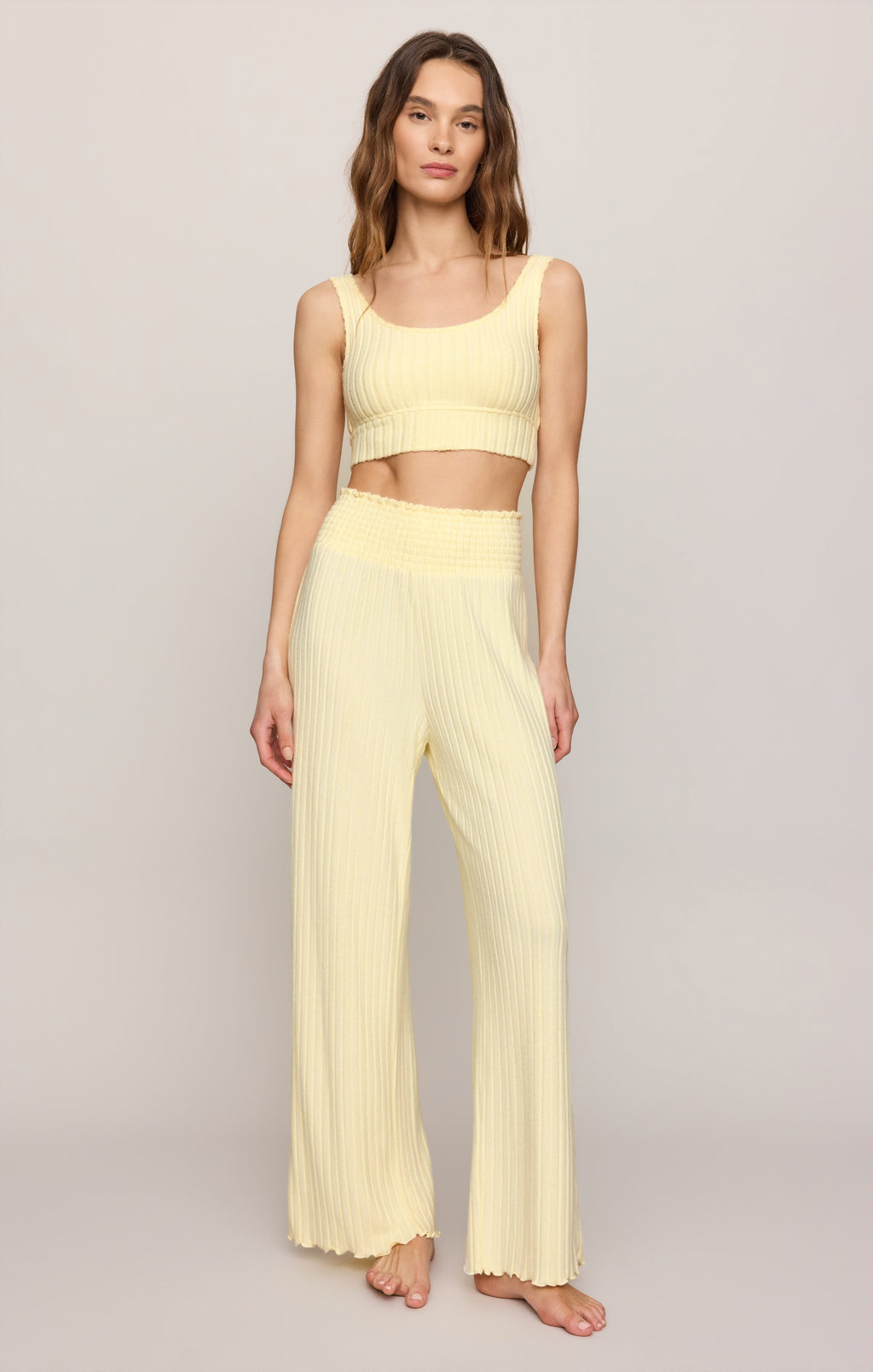 Zoe Silky Rib Tank Bra